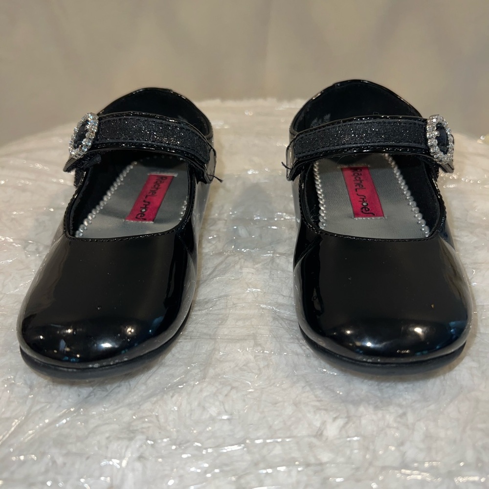 Girls 9c Sparkle Strap Dress Shoes